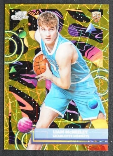 Liam McNeeley 2025-26 Topps Cosmic Chrome 50/50 Gold Interstellar RC #153