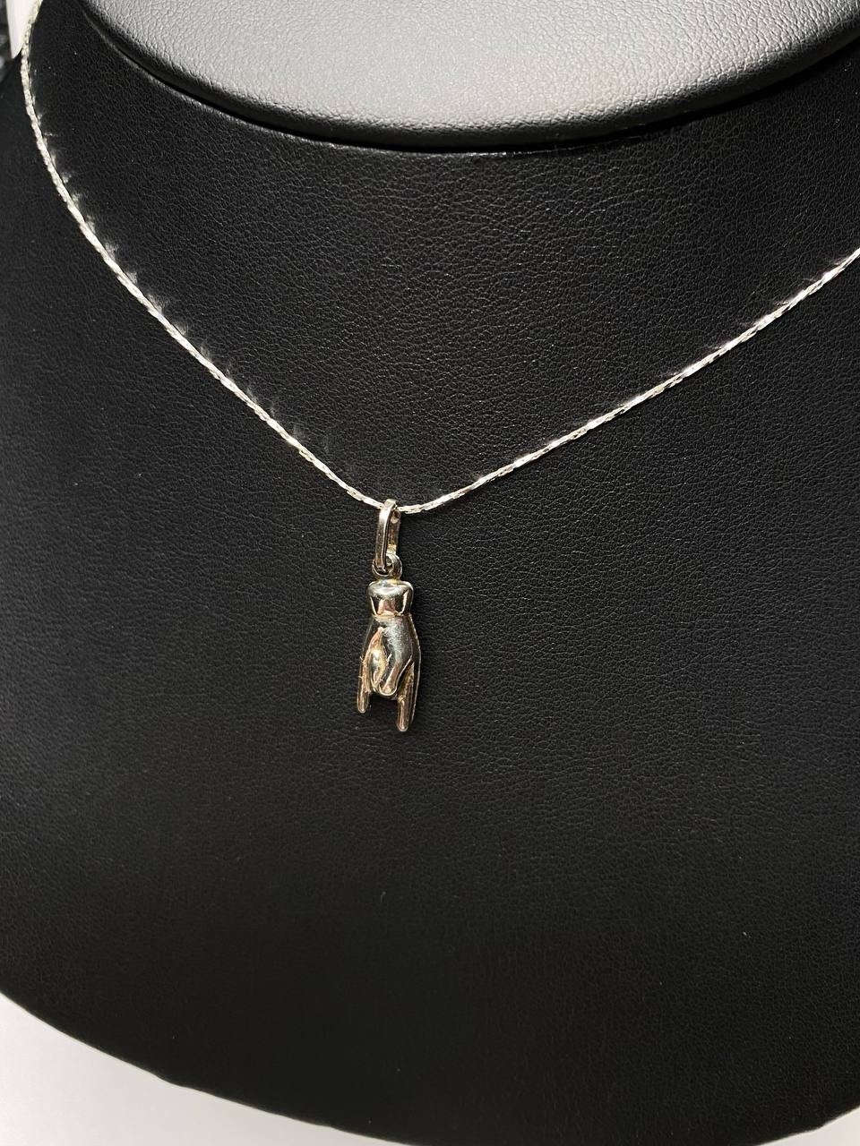 Solid 925 Silver Pendant Devil's Horns Rock Jewel… - image 1