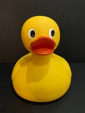 Schylling Toys 2001 Giant Rubber Ducky 9" Classic Bath Toy Vintage Collectible