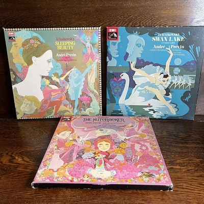 André Previn 3x LP Set Sleeping Beauty Nutcracker Swan Lake EMI Tchaikovsky 