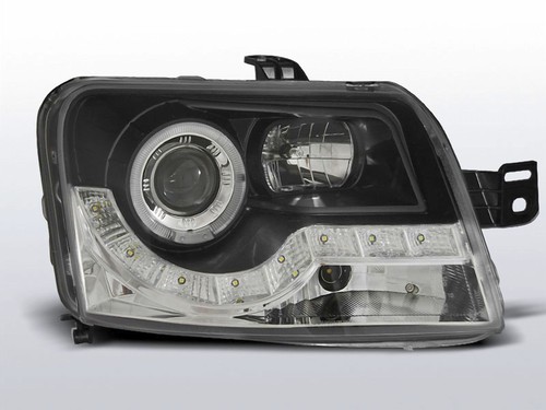 Kit phares LED pour Fiat Panda 2003-2012 en noir - Photo 2/3