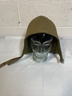 WW2 Vtg US Army Tanker Helmet Hood Wool Liner OD OG Green Adjustable Military