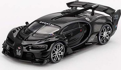 Bugatti Vision Gran Turismo Black Mini GT 1:64 Scale Diecast Model by TSM