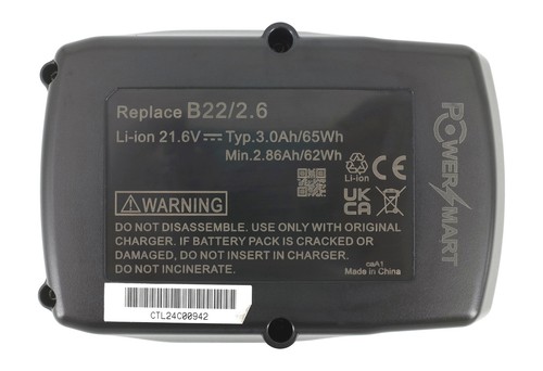 Pila para Hilti Sid 22-A, Siw 22-A, Scm 22-A, LI-ION/21,6V/3000mAh - Imagen 6 de 6
