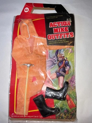 VINTAGE 1970s Action Mike Outfit 12" GI JOE Clone MOC Hong Kong CLIMBER GEAR