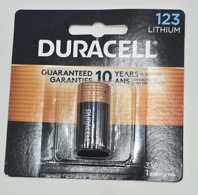 Duracell Duracell Procell Batteries, Lithium Cell, 3 V, 123