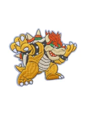 Nintendo Bowser Super Mario Bros Patch, Iron On/Sew On