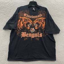 CINCINNATI BEGNALS T Shirt Mens 2X Short Sleeve NFL Pre Shrunk Black