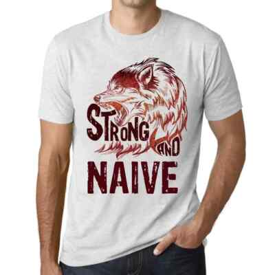 Herren Grafik T-Shirt Starker Wolf und naiv   Strong Wolf And Naive