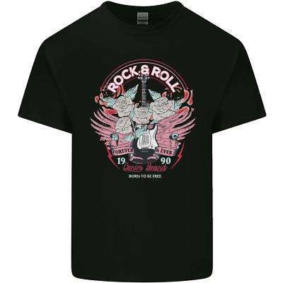 Rock'n'Roll Born to Be Free Gitarrenflügel Kinder T-Shirt Kinder