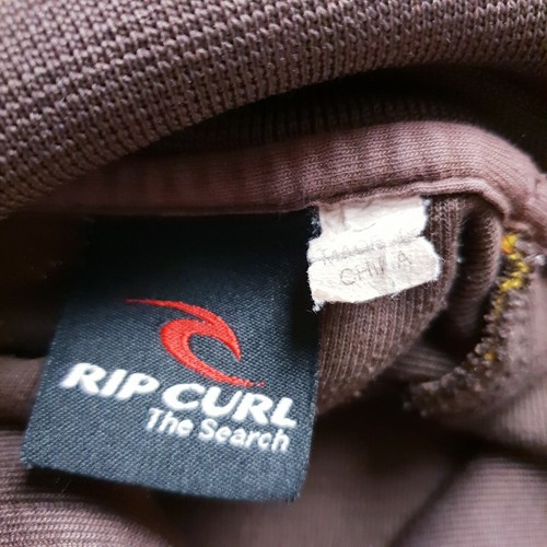 Ripcurl Jacket Mens S Small Brown Yellow Striped Vintage Style Zip Up Jumper - Picture 5 of 10
