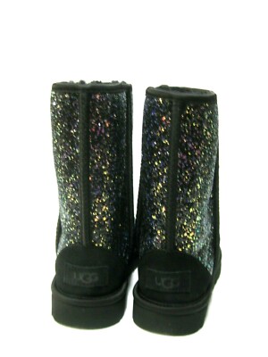 UGG CLASSIC SHORT COSMOS WOMEN BOOTS BLACK US 7 /UK 5 /EU 38 /JP