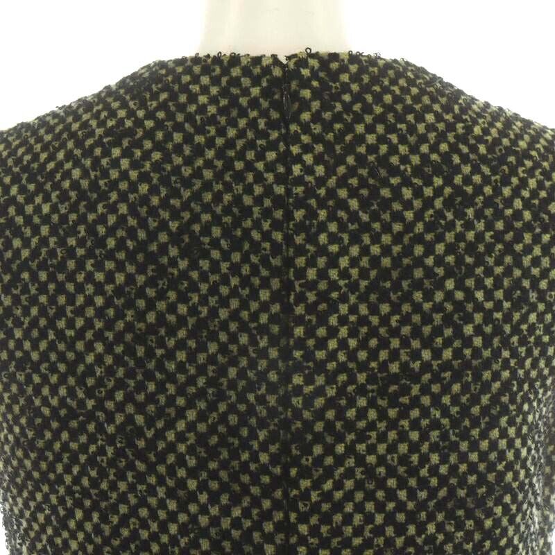 Prada Dress Knee Length Sleeveless Tweed Wool Moh… - image 8