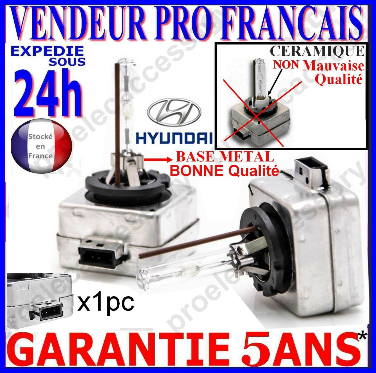Ampoule D3S Xenon lampe 35W 12V HID feu phare de rechange automobile 5000K 6000K 8000K