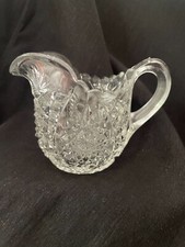 EAPG - INDIANA GLASS COMPANY "OVAL STAR" 300 CHILD'S CREAMER