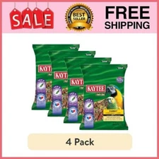(4 pack) Kaytee Forti-Diet Parrot Food, Feather Health, 8 lb