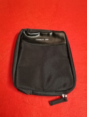 Cerruti 1881 Tasche Kosmetik Schminktasche Schwarz NEU & OVP Reißverschluß