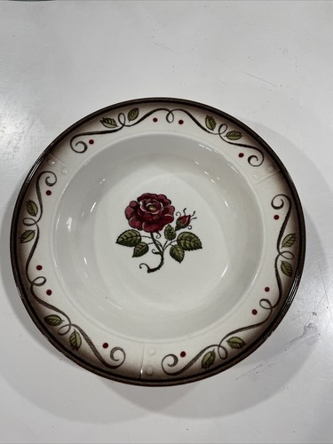 Metlox Poppytrail Provincial Rose Rimmed Cereal Bowl Made in California Set Of 3