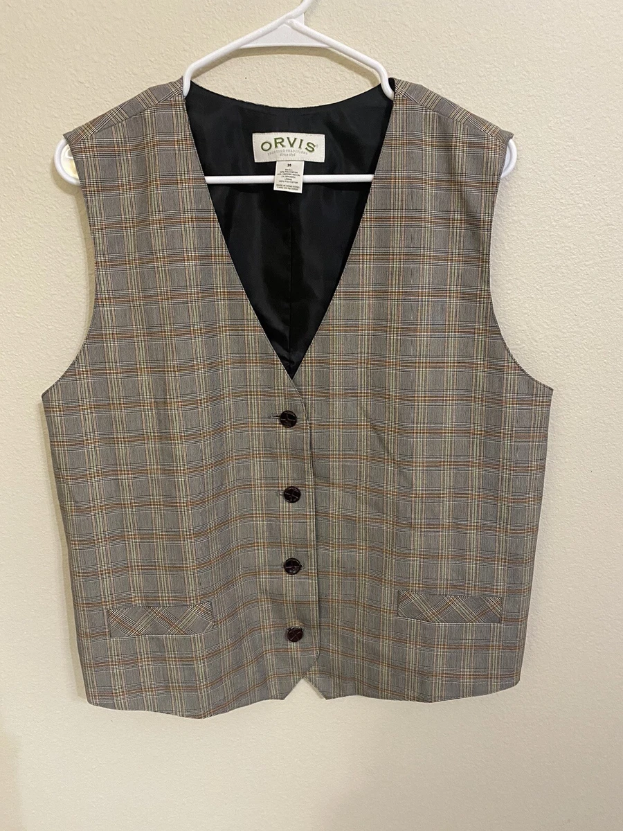 Plaid store vest mens