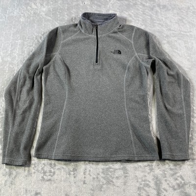 North Face 1/4 Zip Pullover Womens Size Small Gray Lightweight Gorpcore Outdoor