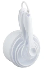 Cooking Concepts White Plastic Measuring Cup & Spoon Sets