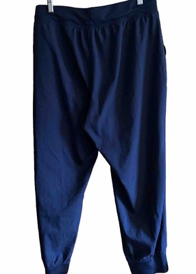 Womens Liz Claiborne Drawstring Jogger Pants, Navy Large | eBay
