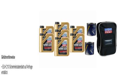7L Motoröl Liqui Moly Leichtlauf 10W-40 2x MANNOL Motor Flush ADDITIV Tasche