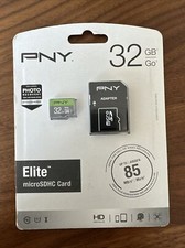 PNY 32GB Elite microSDHC Card Up To 85MB/s P-SDU32U185EL-GE