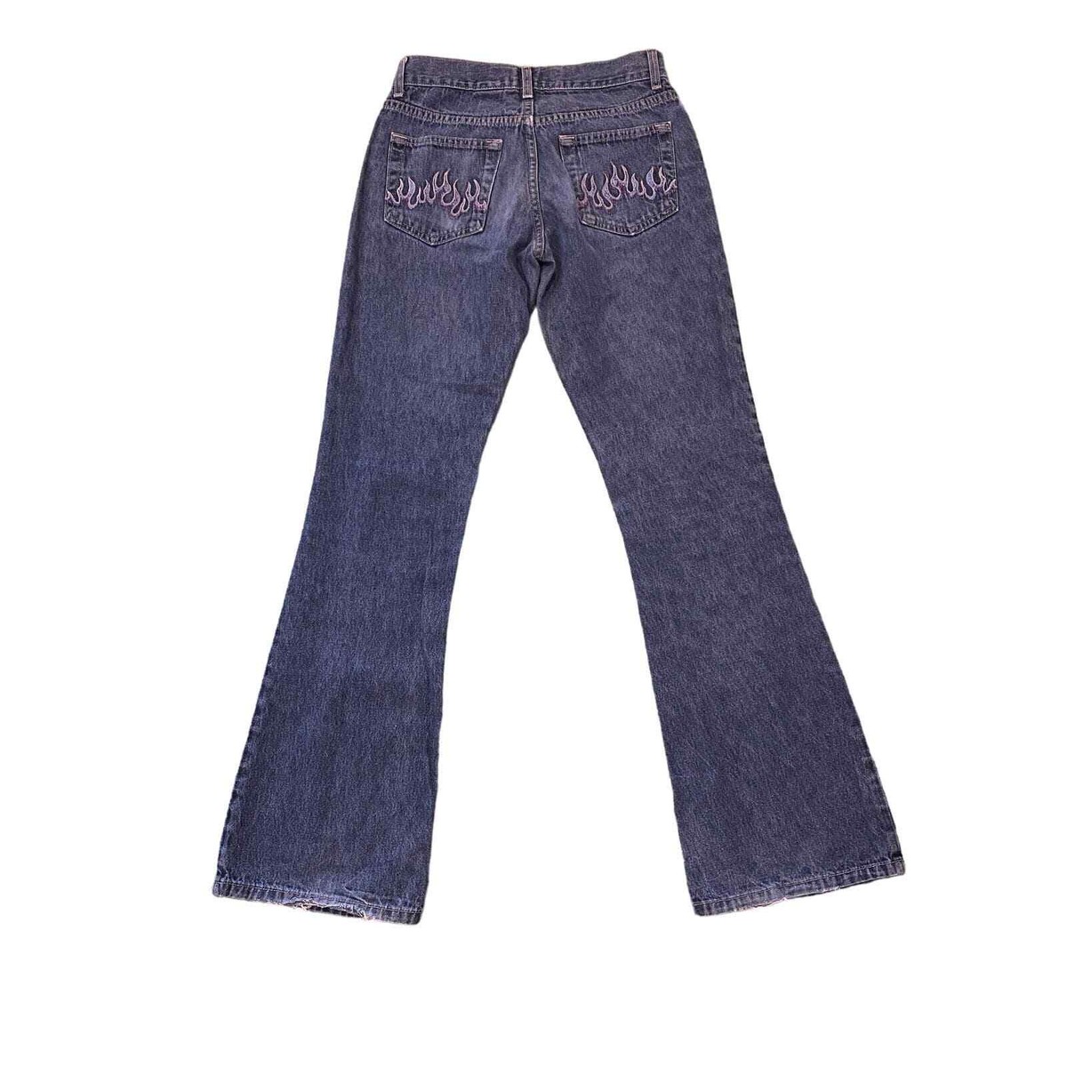 Vintage Anchor Blue Y2K Low Rise Flare Jeans Women's 27
