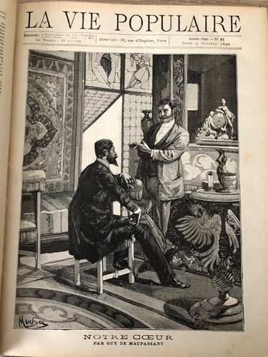 LA VIE POPULAR 1-12 (1888 bis 1890) Emile ZOLA - MUCHA - MAUPASSANT - DUMAS usw. - Bild 24 von 24