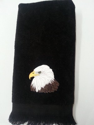 Tweety bird fingertip TOWEL LOOKS CUTE cartoon FREE SHIP black vintage applique