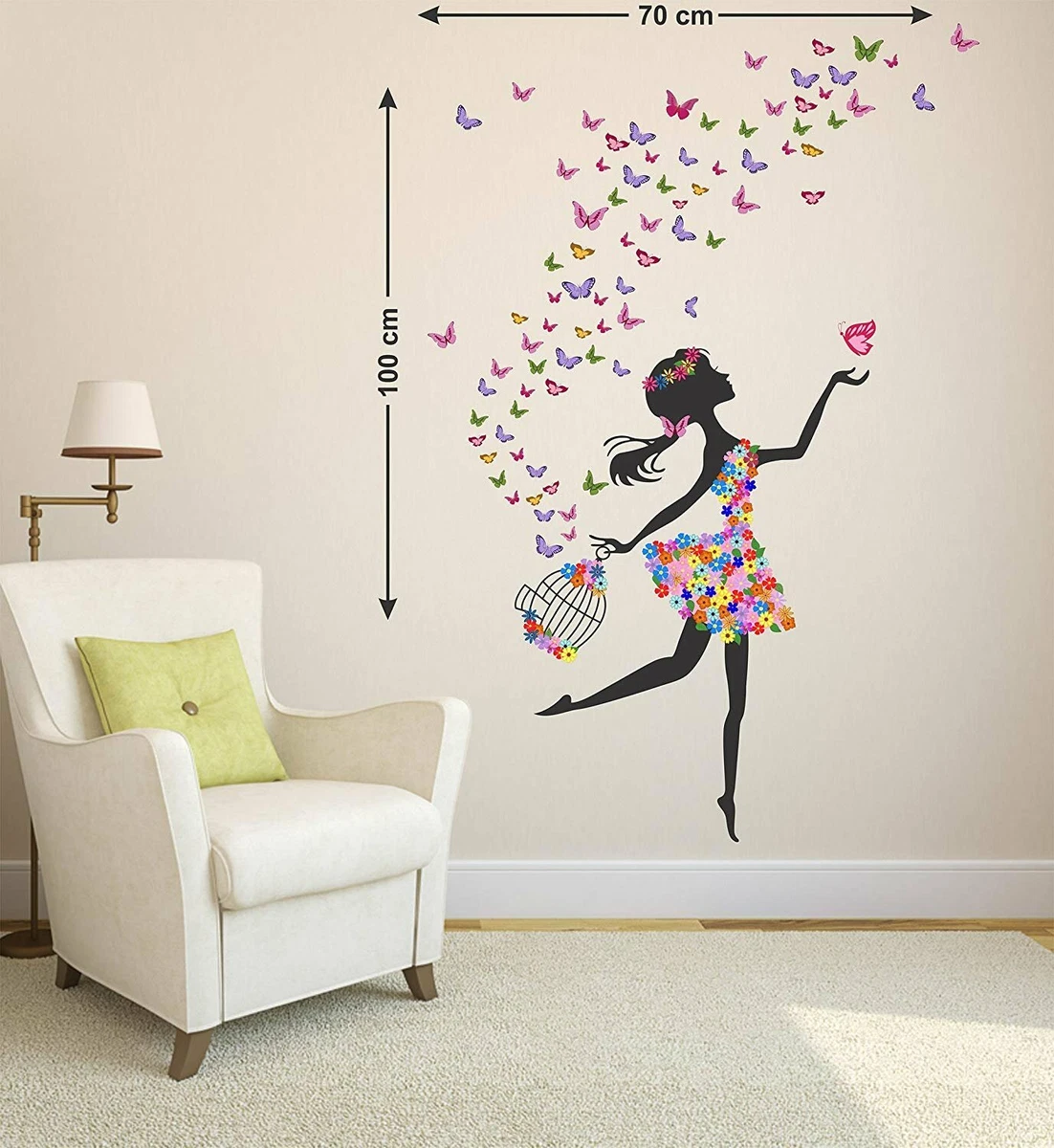  Bedroom Canvas Wall Art Girl Reading Fashion Magazine