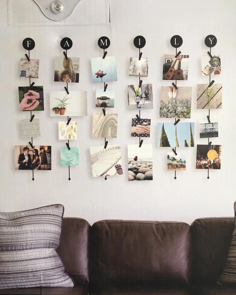 Umbra Family Foto Clip Cuerda Memento Display para 24 Fotos Nomos NUEVO Foto 3 de 3