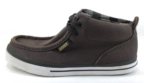Lugz Shoes Strider Lo Canvas Casual Charcoal/White Boots Size 6.5 - Picture 3 of 9