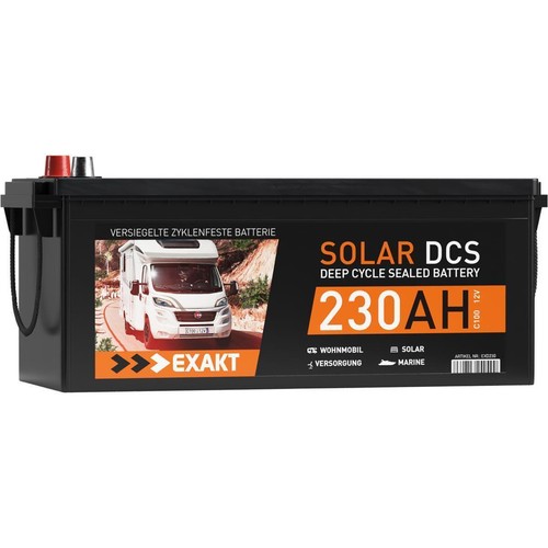 Solarbatterie 12V 230Ah Wohnmobil Batterie Solar Akku Bootsbatterie 220Ah 200Ah - Bild 3 von 5