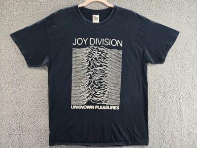 Joy Division Shirt Mens Large Unknown Pleasures Black Band Tee