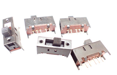 Schiebeschalter 1 x 4-fach 1-polig 4-fach Schiebeschalter x5 Schalter pro Verkauf