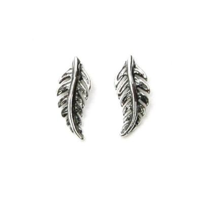 925 Sterlingsilber Feder keltischer Knoten Ohrstecker Damen Geburtstag Geschenkbeutel