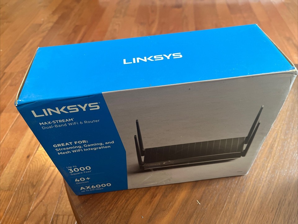 Linksys AX6000 Dual-Band Mesh Wi-Fi 6 Router - Black | eBay