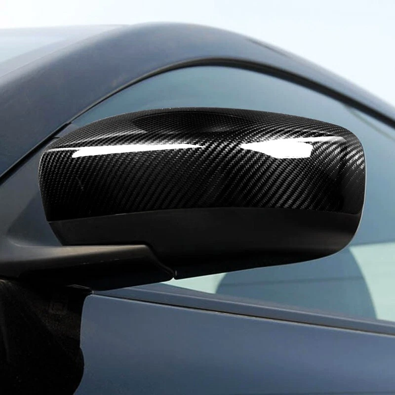 Tapas de cubierta de espejos retrovisores laterales de fibra de carbono real para Infiniti G37 2009-2013 Foto 3 de 4