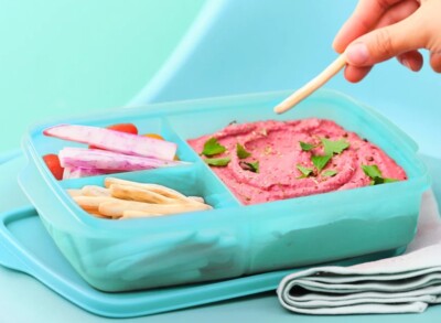 TUPPERWARE ECO+ LUNCH-IT Container with (3 Divided Meal Areas) Holds 4 cups NEW