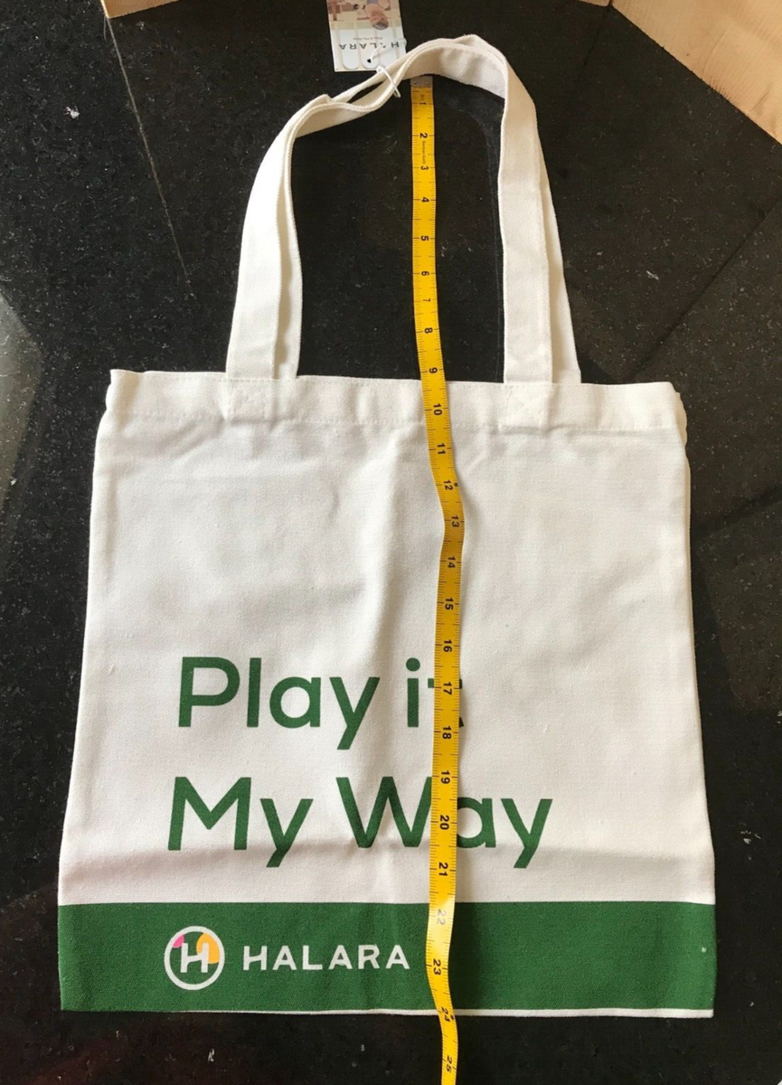 NWT/NWOT Halara Accessory Bundle White Canvas Play It My Way Tote & Baseball Hat HALARA | Bags | Nwt Halara Play It My Way Canvas Tote Bag  main image 2