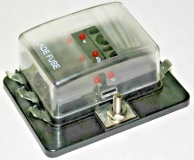 BOOT / KFZ: 6-Fach, LED, Sicherungshalter / Sicherungsdose, Ausfallled