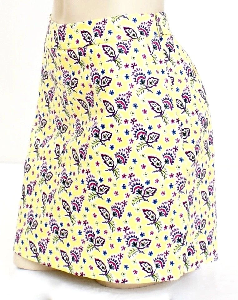 Polo Golf Ralph Lauren Amarillo Floral Falda Corta con Pantalones Cortos Para Mujer Talla 2 Nuevo con Etiquetas Foto 4 de 4