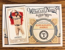 Elvis Andrus 2012 Topps Allen & Ginter What’s In A Name Card #WIN28   *2607*