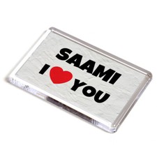 FRIDGE MAGNET - Saami - I Love You - Name Gift