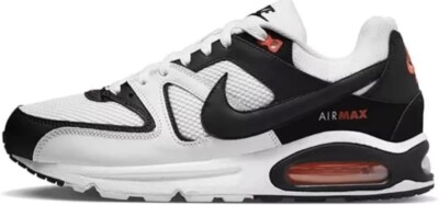NIKE Air Max Command Men s Size 12.5 White/Black-Max Orange 629993-103 NEW