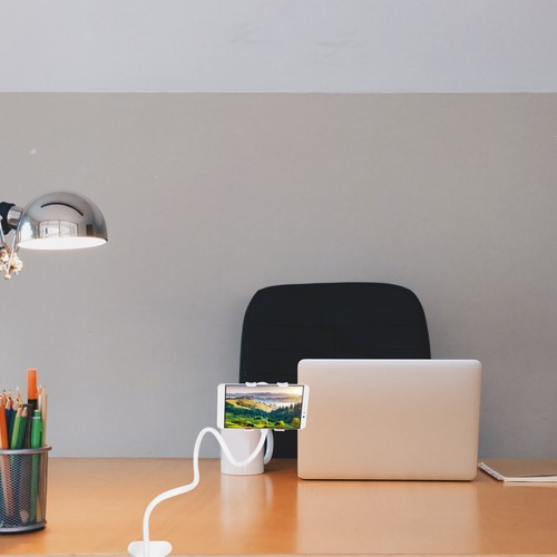 Mobile Phone Gooseneck Stand Overhead Bracket Portable Adjustable for Desk - Zdjęcie 11 z 12
