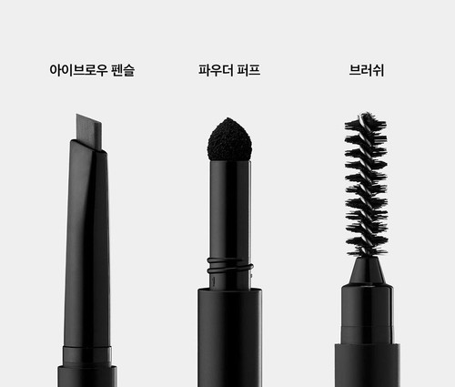 Black Monster Homme Blackbrow 3 in 1 Set Augenbrauen Schwarz Rasierer 3 Formen der Formung - Bild 12 von 12