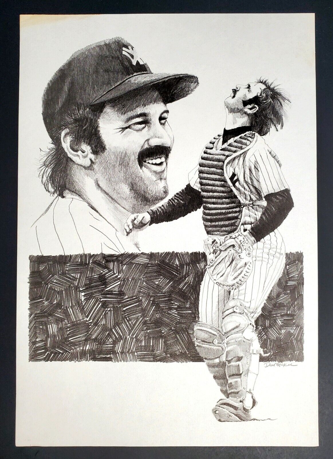New York Yankees Great Thurman Munson Art McKee